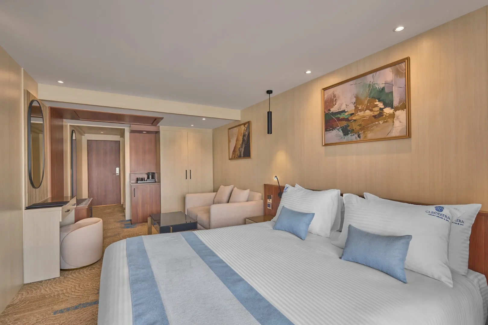 Cabin aboard the Cleopatra Luxury Cruise & Spa Nile cruise